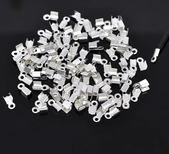 _ Ожерелье/обжимные концевые колпачки для шнура с петлей 9x4 мм 150 шт. | Украшения и