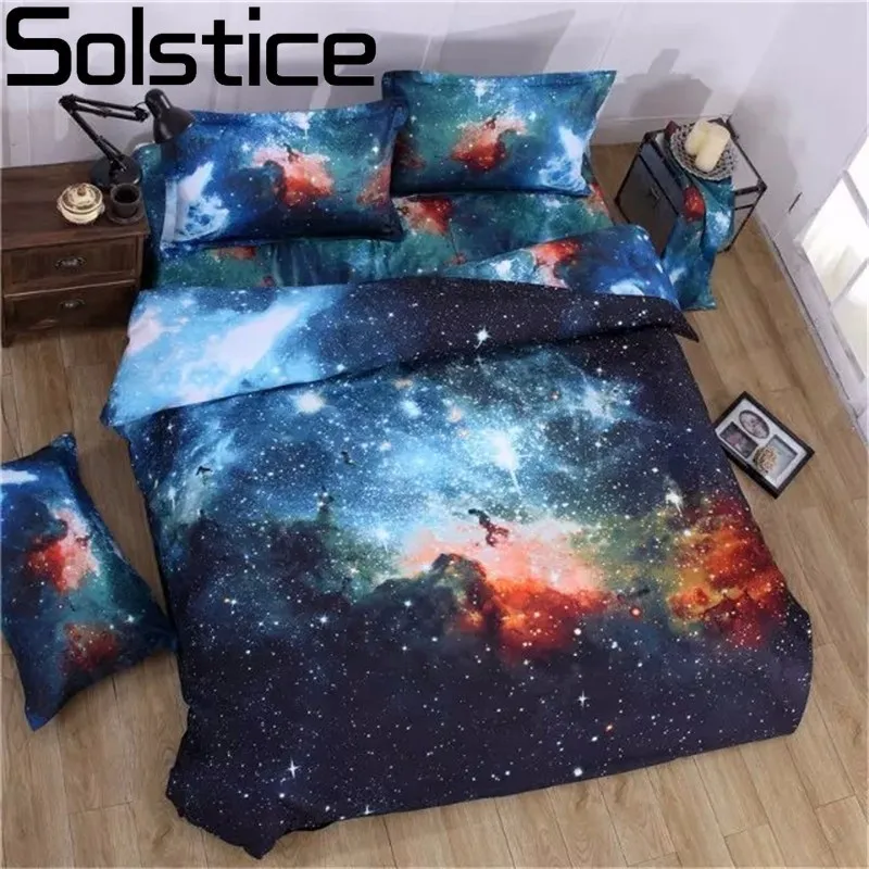 Solstice домашний текстиль 3D Вселенная космического пространства тематические 2 шт./3
