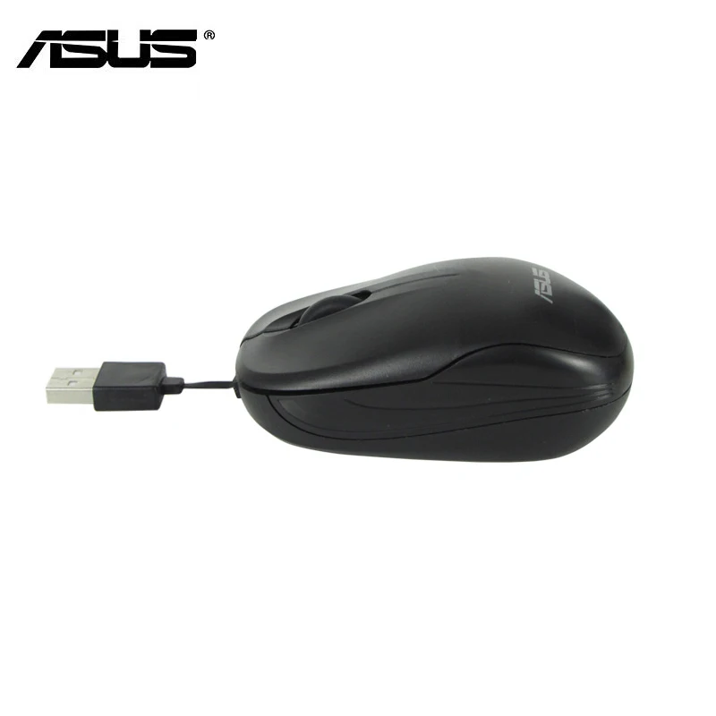 ASUS UT220 Выдвижная USB оптическая мышь Cabel для ноутбука черный|Комплекты плюс