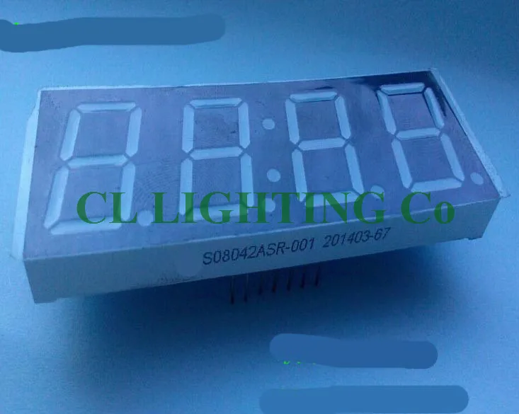 Лучшая цена 2 5 дюймовый 7 сегментный 4 значный супер красный 0 8 дюйма светодиодный