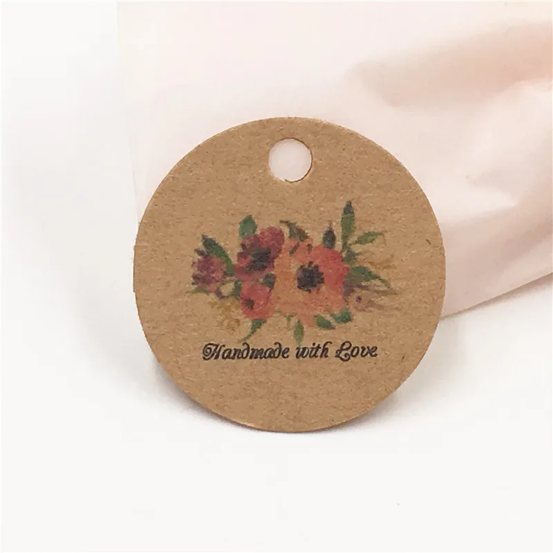 Круглые упаковочные этикетки украшения для подарков подвесные свадебвечерние