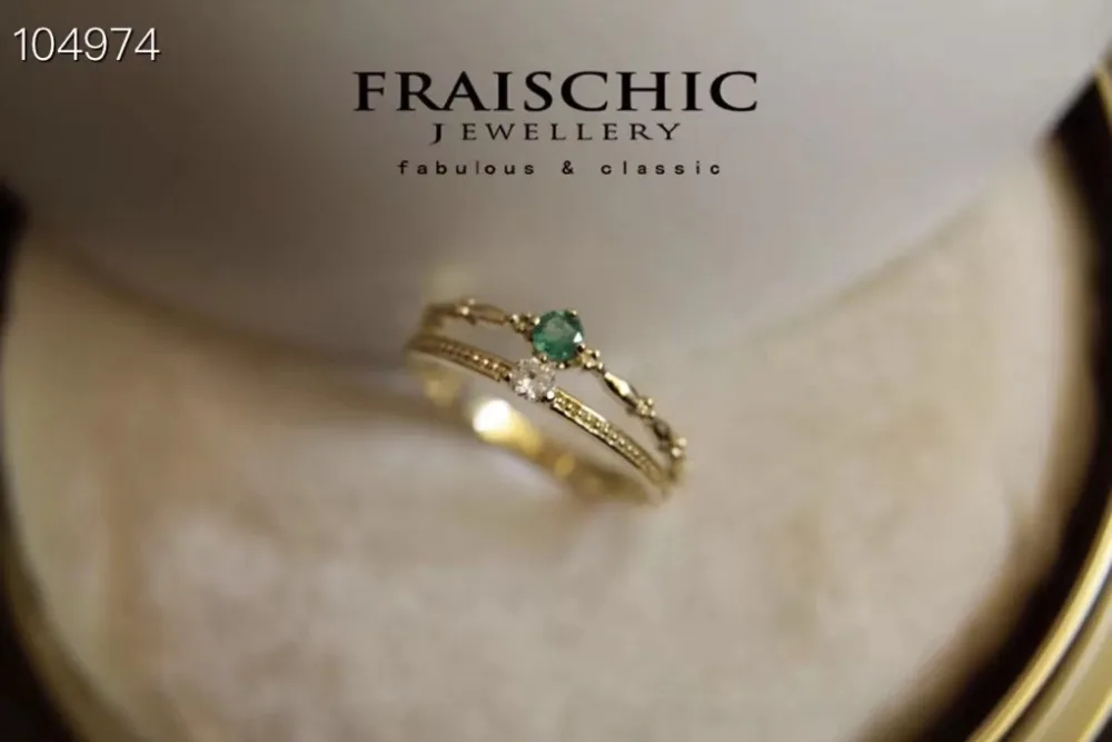 Elegant simple thin two level Natural green emerald gem Ring gemstone ring S925 silver women girl gift party Jewelry | Украшения и