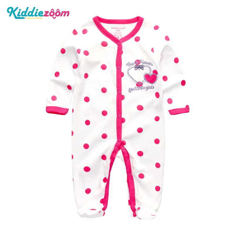 RFL1007 Детские Комбинезоны Одежда для новорожденных девочек ropa bebe хлопковые детские костюмы с длинными рукавами roupa menina детские пижамы - Color: RFL1007