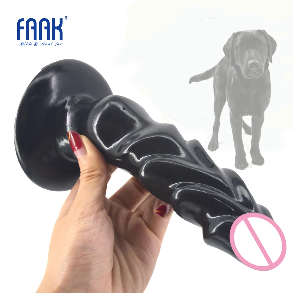FAAK animal фаллоимитатор собаки изогнутый мощный всасывающий искусственный пенис