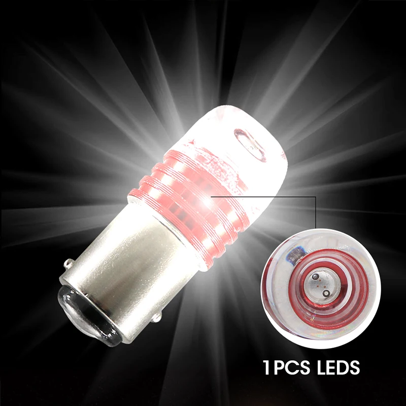 HLXG 2X 1157 led BAY15D P21/5W t20 7443 автоматический Стробоскоп красный белый светильник для