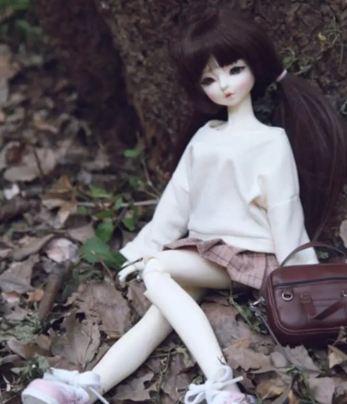 Новые милые топы+ плиссированная юбка для 1/4 1/6 BJD MSD YOSD кукла бюст юбка/одежда