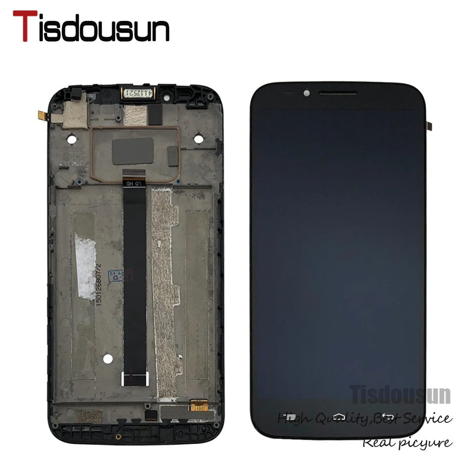 Lcd for Alcatel one touch Flash Plus 7054 T OT7054T ot7054 ЖК-дисплей Дисплей Сенсорный экран дигитайзер с рамкой assemblyr+ Инструменты