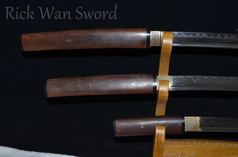 Набор японских мечей Shirasaya Samurai ручная работа катана вакизаси Танто полный