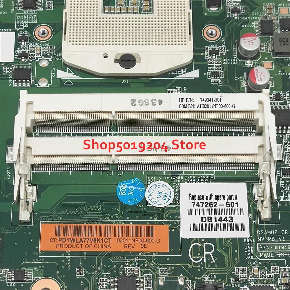 Материнская плата 747262-501 749341-501 для HP Pavilion 14D 14-D 240 246 G2 материнская ноутбука SLJ8E HM76 |
