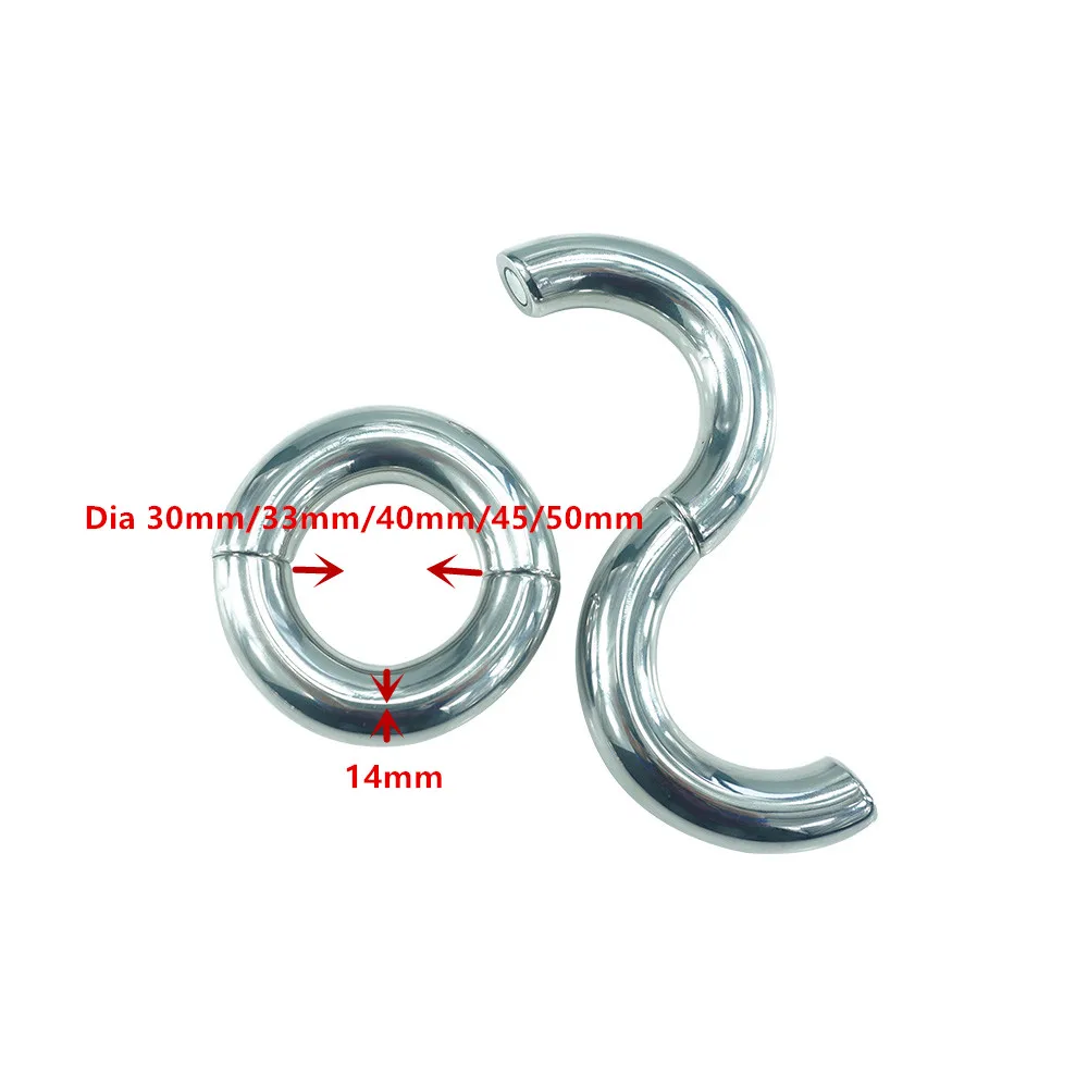 Новый набор силиконовых втулок для пениса магнитных из нержавеющей стали