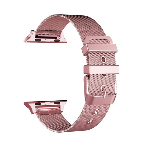 pink gold 44 мм 40 мм, ремешок для apple watch, ремешок 42 мм, 38 мм, версия браслет ювелирные украшения ремешок для часов, Миланская петля, ремешок для наручных часов iwatch, версия apple watch 5/4/3/2/1 wrisbelt - Цвет ремешка: pink gold