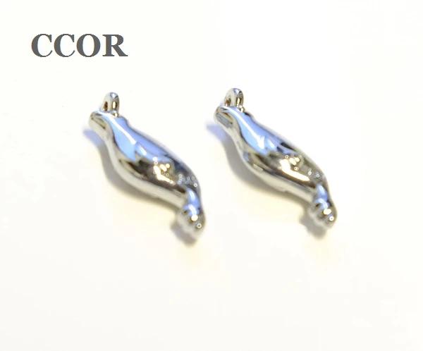 30-100 шт. милые Подвески в виде дельфинов и рыб ожерелье сделай сам брелки для