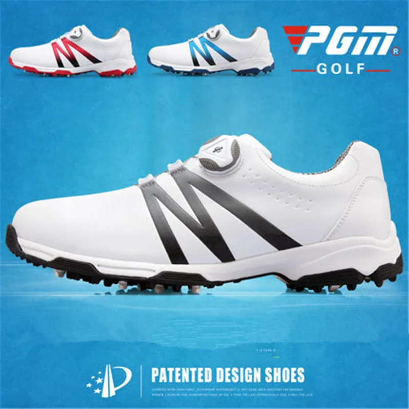 PGM tide shoes Обувь Для Гольфа Мужская водонепроницаемая обувь двойные патенты вращающиеся шнурки противоскользящие подошвы двойной патент XZ101