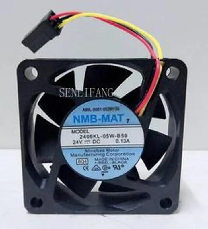

for 606KL-05W-B59 L01 DC 24V 0.07A 40x40x15mm 3-wire Server Cooler Fan