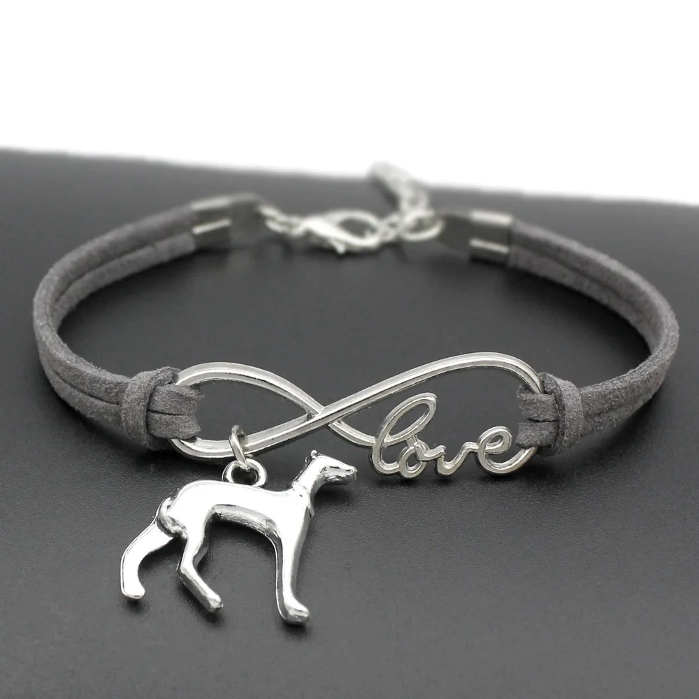 Браслет талисман с надписью Love Greyhound|jewelry for men|infinity lovecharm bracelet |