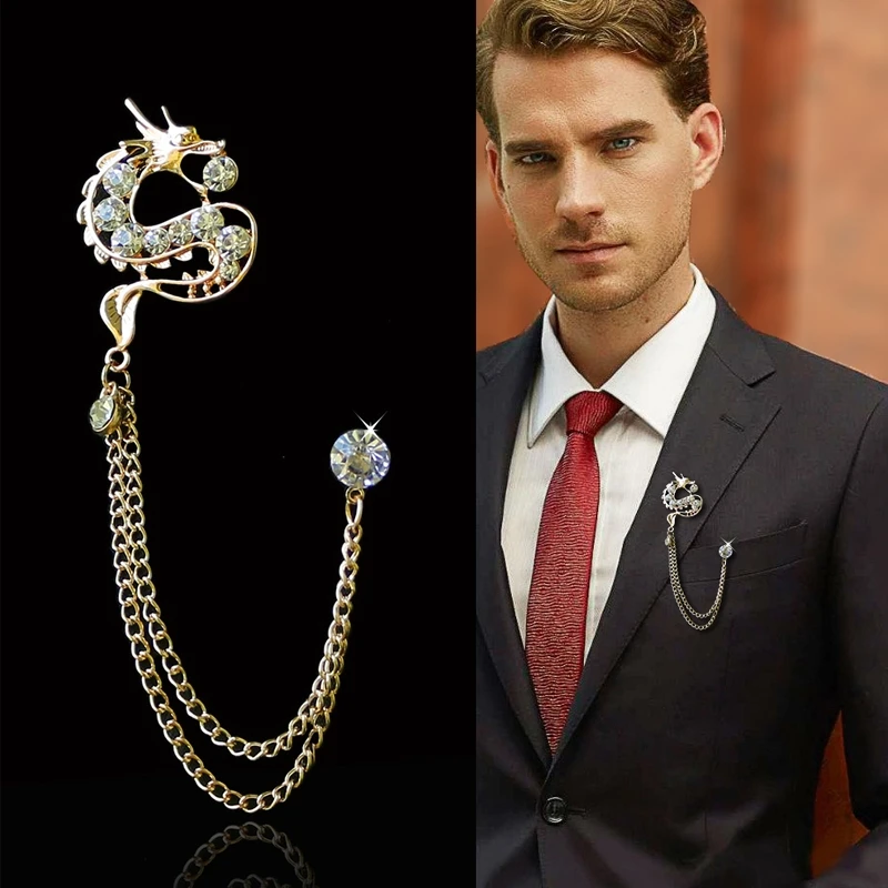 1 шт. Стразы птица Дракон игра бусины животные броши булавки для женщин мужчин