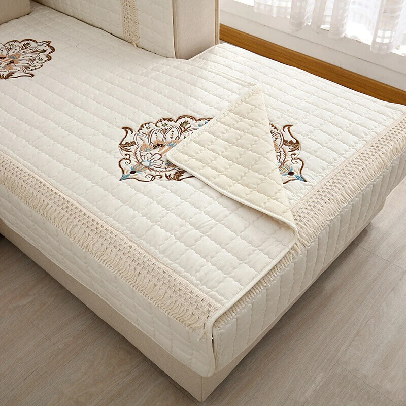 Мандала вышивка кружева диван крышка хлопок нескользящие полотенце чехлы для