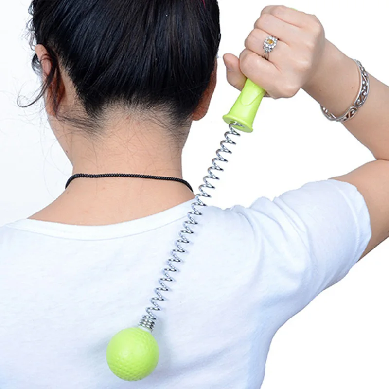 

Spring Ball Massager Manual Beat Hammer Body Massage Relieve Fatigue for Back Shoulder Leg TK-ing