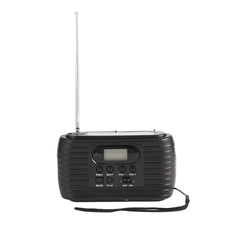 Аварийное радио на солнечной энергии с ручным управлением Am/Fm и музыкальный
