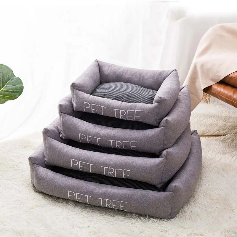 Fashion Letters Printed Pet Dog Beds Newly Design Self-heating Mats for Small Dogs Winter Thickening Warm French Bulldog20E | Дом и сад