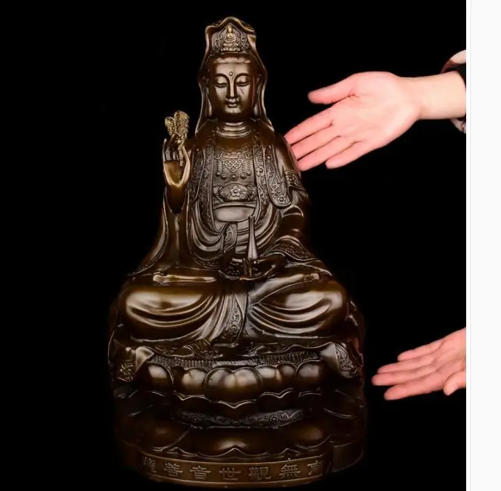 Офисная защита для дома № 38 см эффективная искусственная статуя Nanhai Guanyin|statue|statues
