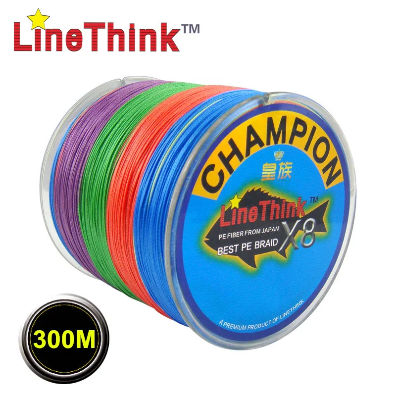 Фото 300 м GHAMPION LineThink марка 8 Strands / 8 ткать лучшее качество мультифиламентные ре плетеная леска рыбалка кос бесплатная доставка №3