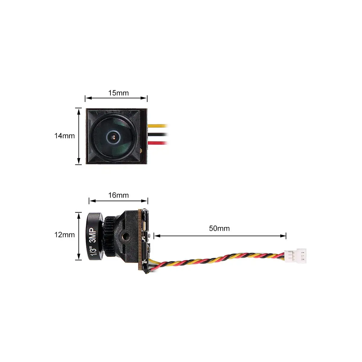 Микро FPV камера BETAFPV EOS2 1200TVL 16:9 4:3 2 1 мм объектив на заказ 1/3 дюйма CMOS NTSC FOV 160 градусов