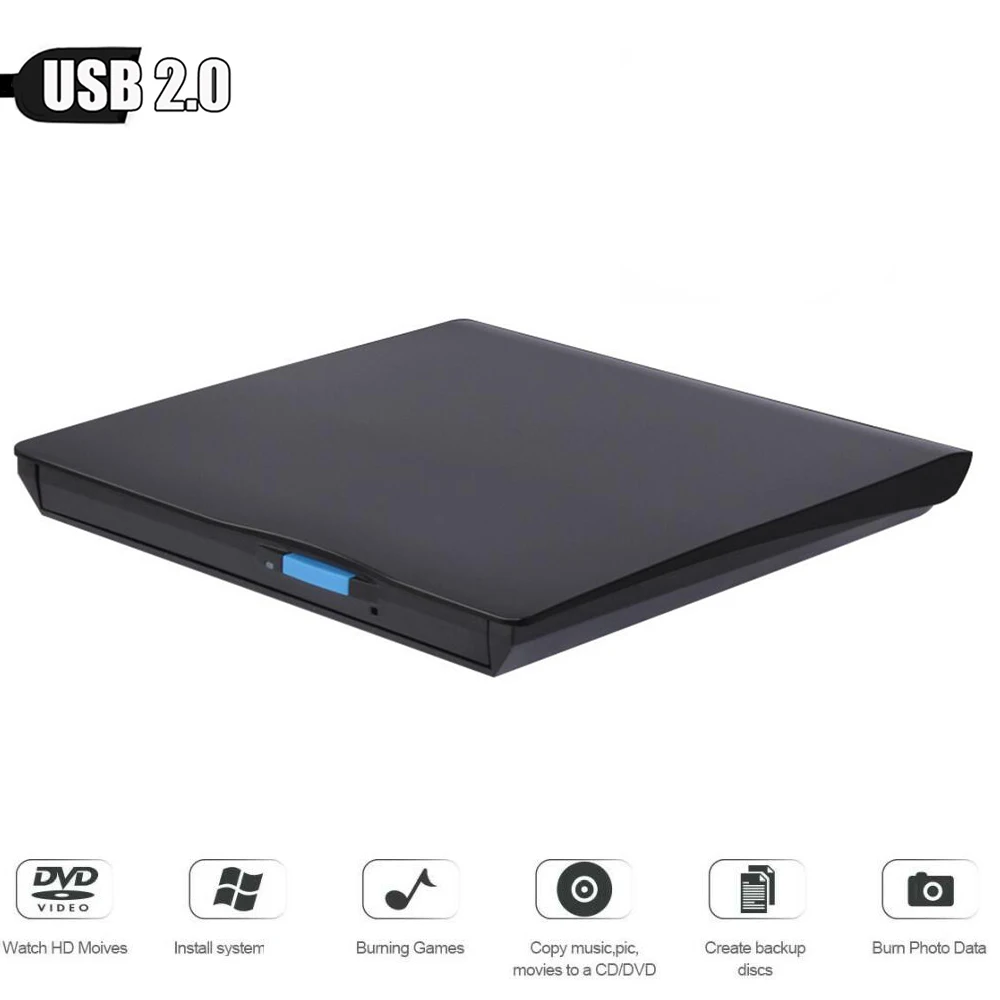 Портативный внешний флэш-накопитель USB 2 0 DVD-проигрыватель для iMac/MacBook Air/Pro