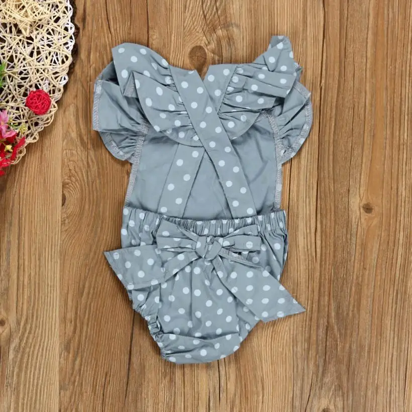 Летние Детские 2017 2 шт. для новорожденных девочек комбинезон комплект одежды