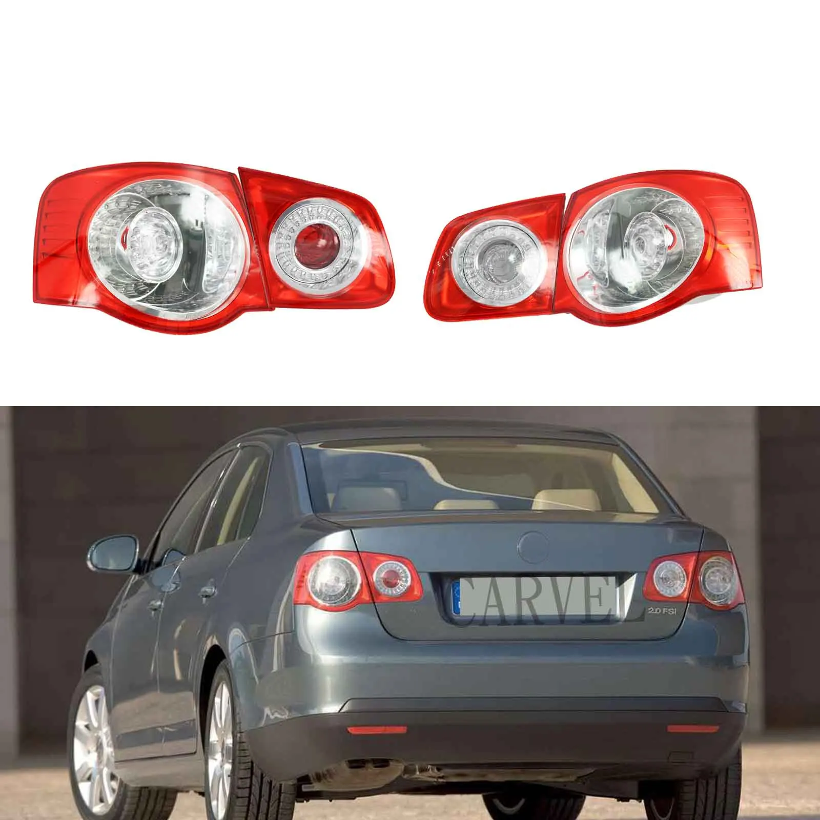 Автомобильный светодиодный светильник для VW Jetta V 5 2005 2006 2007 2008 2009 2010 2011 новый