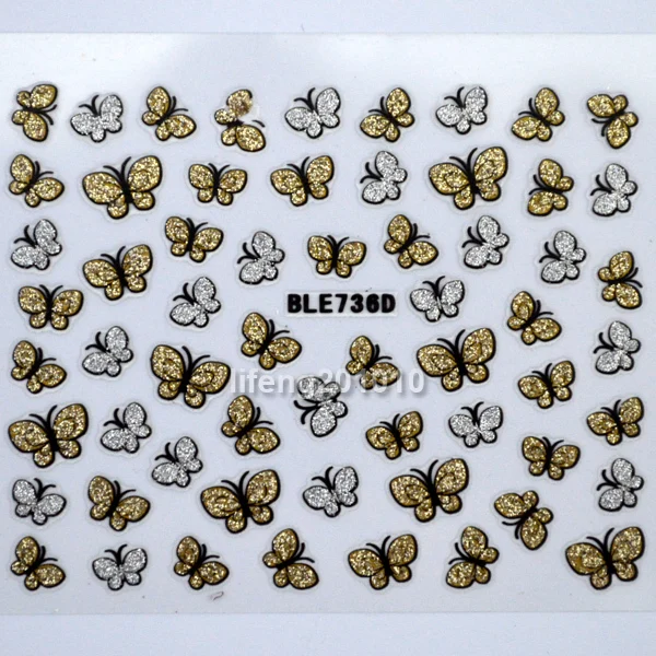 5 шт./лот стикеры 3D на ногти Nail Art Наклейки для кончиков ногтей инструменты