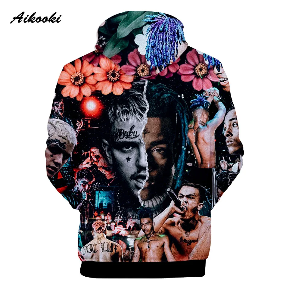Aikooki/осенне зимняя популярная толстовка с 3D принтом Xxxtentacion для мужчин/женщин