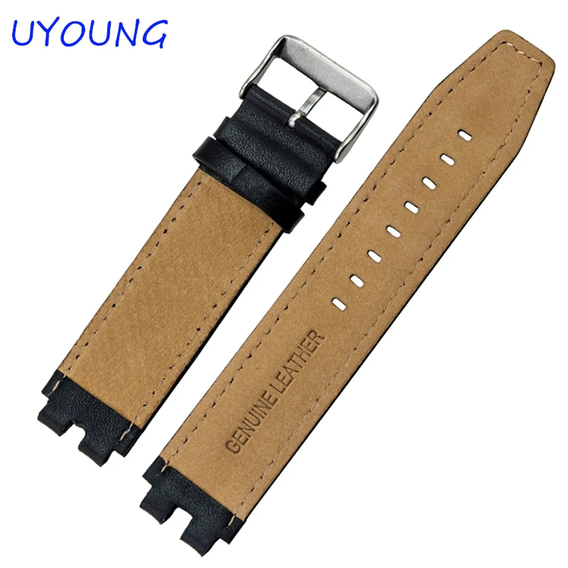 Высококачественный ремешок для часов из натуральной кожи 22 мм Pebble Steel 2 мужские