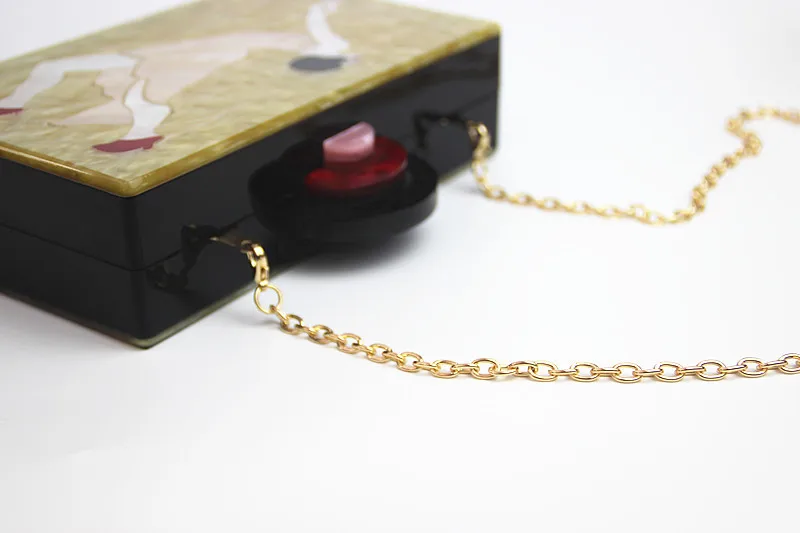 Женская Дикая мода мультфильм красота клатч Банкетный ретро коробка сумка