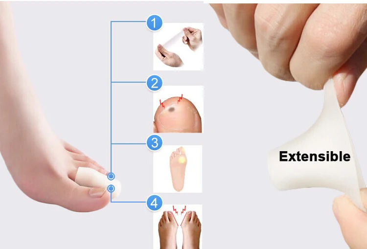 Silicone Gel Toe tube Corns Blisters Bunion Finger Protector Foot Care insoles Feet Product | Красота и здоровье