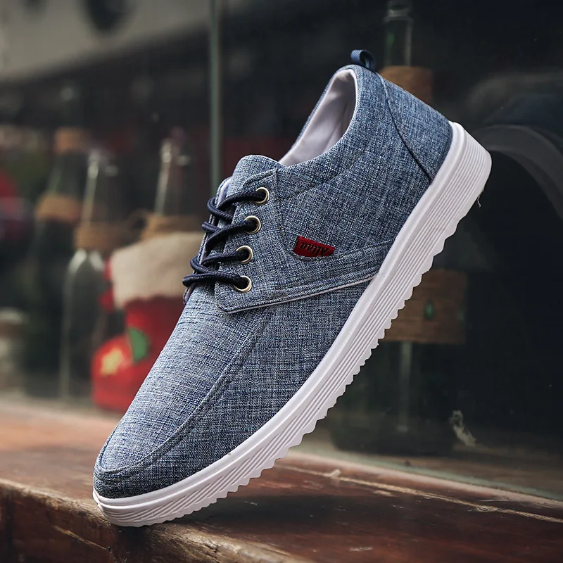 2019 Men Casual Shoes Spring Autumn Breathable Flats Sneakers Zapatillas Hombre Fashion Lace Up Canvas Mens Trainers | Обувь