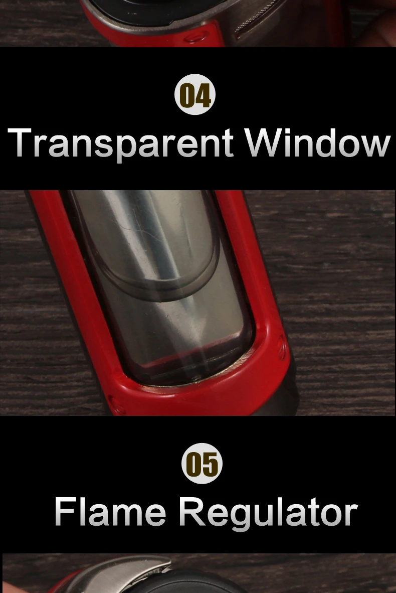 LUBINSKI, ветрозащитная, 3 фонарь, зажигалка для сигар, металлическая, портативная, голубое пламя, домашняя зажигалка, держатель для Пуро, зажигалки для курения, чехол, подарочная коробка