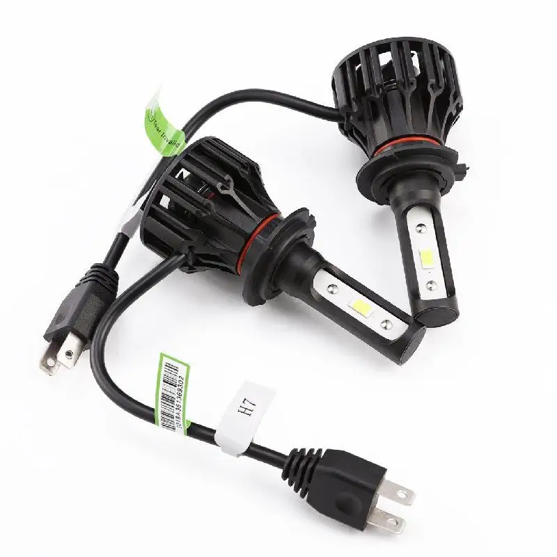 Светодиодный фонарь Oslamp T5 H7 с адаптером KP 102 COB Chips светодиодный 8000lm 72 Вт 6500 к