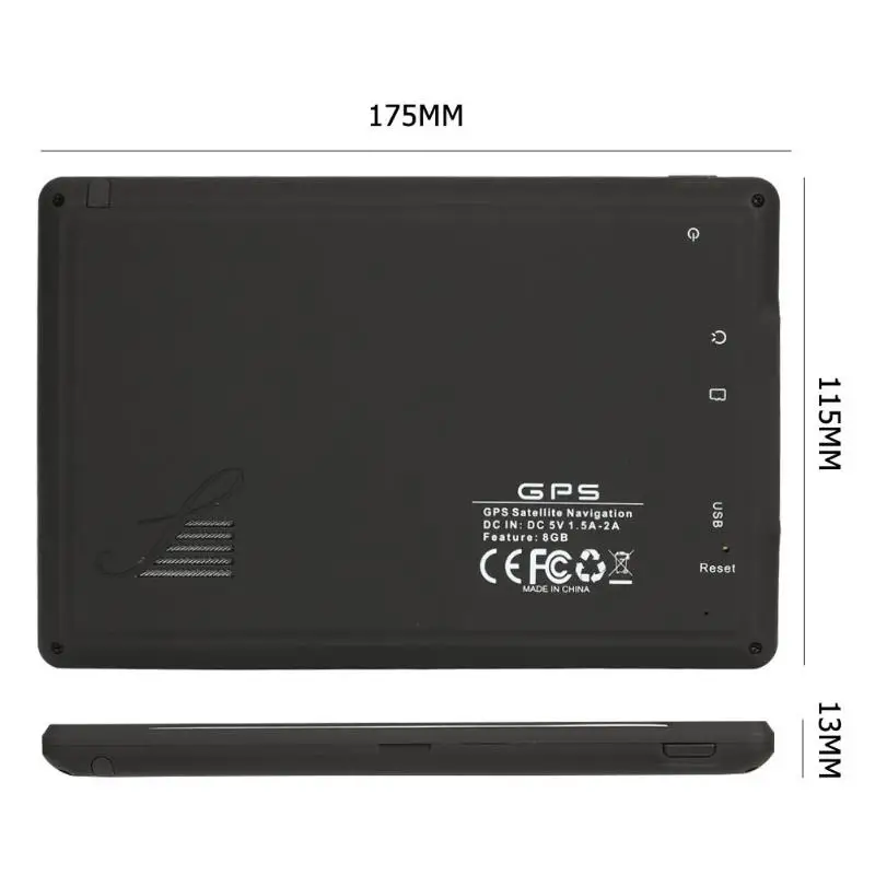 T600 Портативный 7 дюймов Сенсорный экран автомобиля gps Navi 256 МБ+ 8 Гб gps навигатор+ карта