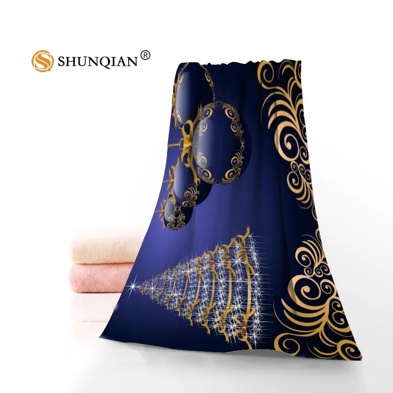 Современное полотенце из микрофибры для лица с рождественской елкой/банное