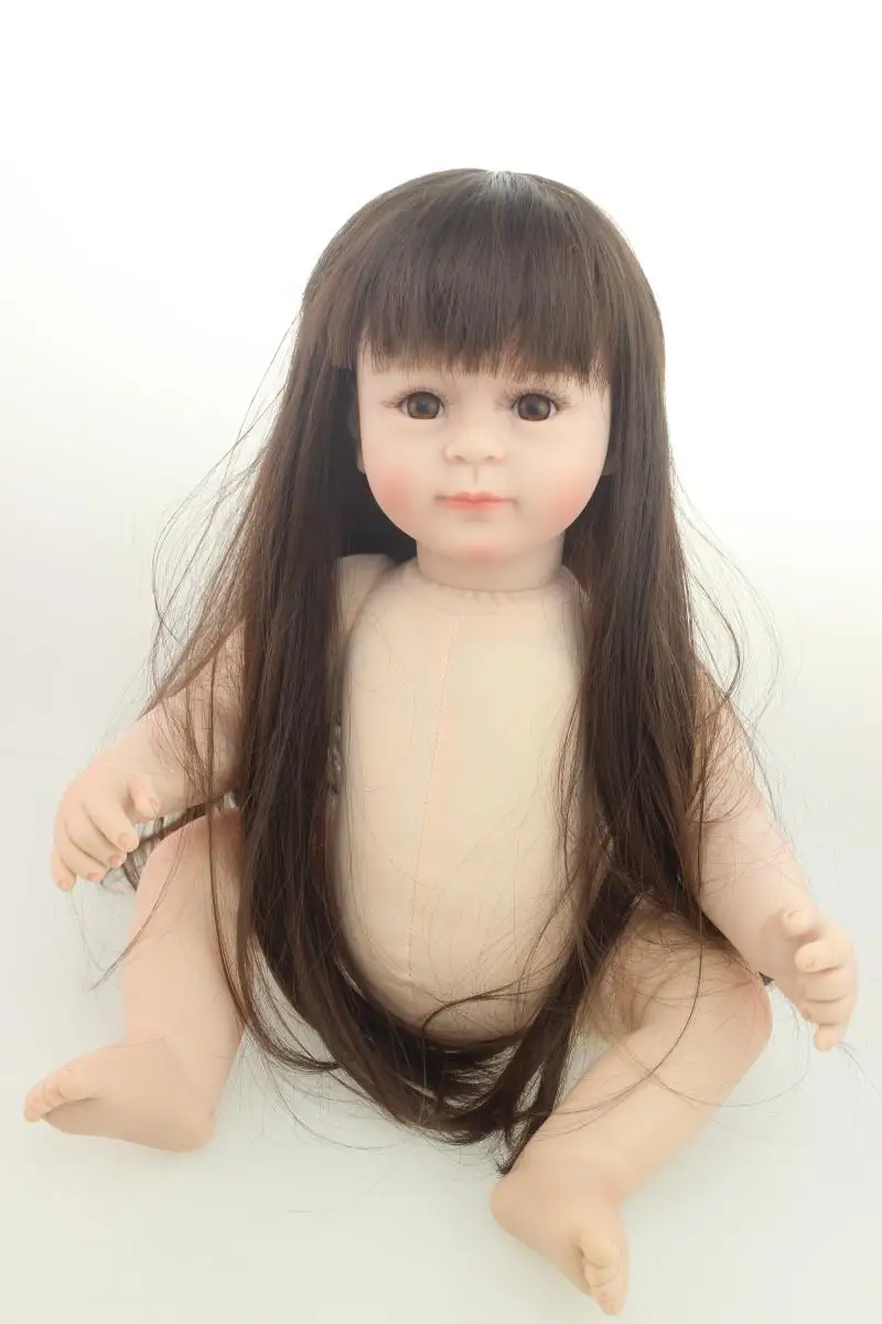 

52CM Simulation Baby Girl Naked Baby Toys for Children Reborn Baby Gift Pretend Play Dolls for Kids 20 Inches