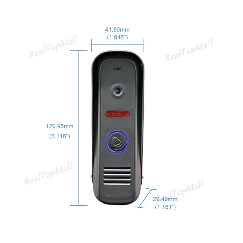 new Video Door Intercom Doorbell System Home Security Camera Monitor with ip65 Rainproof 7