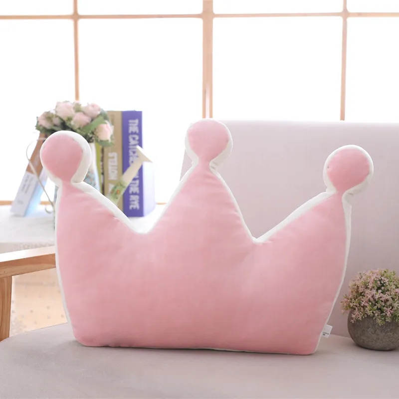 Pink Crown Ins Радужная Подушка Любовь облака подушки для маленьких девочек подарок на день рождения супер мягкий диван стул спальня украшения Cuscini Divano - Цвет: Pink Crown