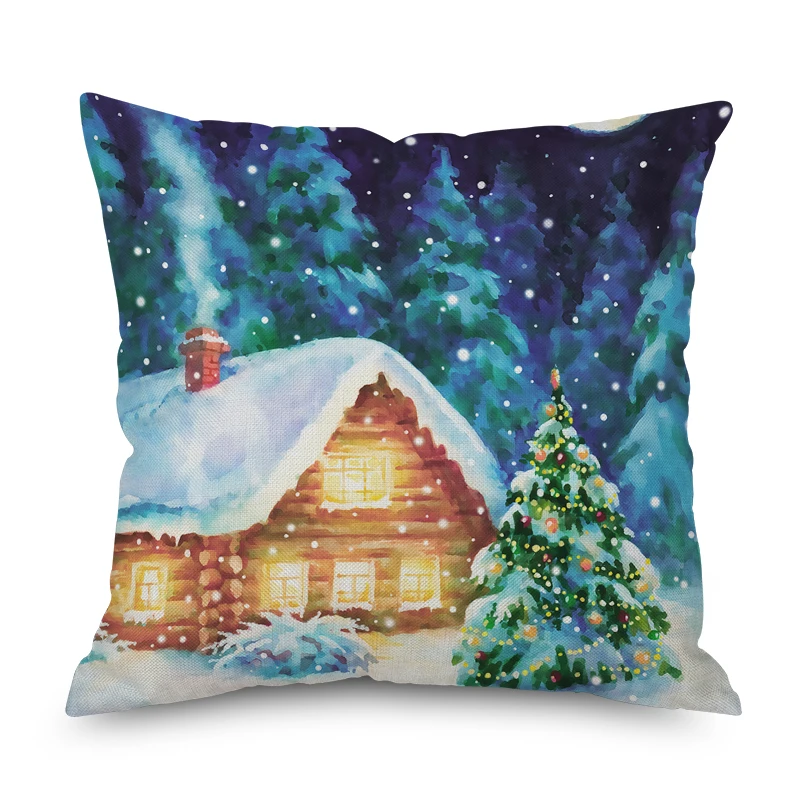 CFen A's Christmas Throw Pillow Case Vehicle Decorative Pillows Cover For Sofa Seat Cushion gift 45x45cm Home Decor 1pc | Дом и сад