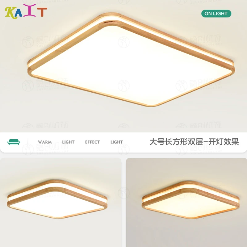 

Ceiling Lights.LED Modern Acryl Wood Round rectangle Super Thin LED Lamp.LED Light.LED Ceiling Light.Ceiling Lamp For Foyer Bedr