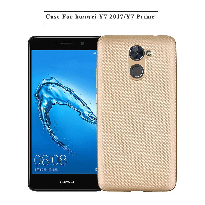углеродные волокна узор силиконовый чехол на huawei honor y7 prime чехлы мягкий