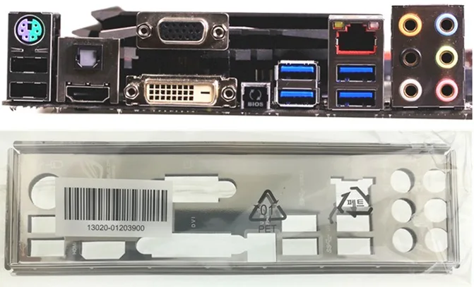 Новая задняя панель I/O для материнской платы MAXIMUS VII RANGER бесплатная доставка|maximus