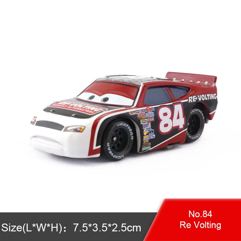 No.84 Re Volting Disney Pixar Cars Racers цыпленок Хикс Молния Маккуин король NO.4-NO.123 1:55 металлические литые игрушки модель автомобиля для мальчиков Детский подарок - Цвет: No.84 Re Volting