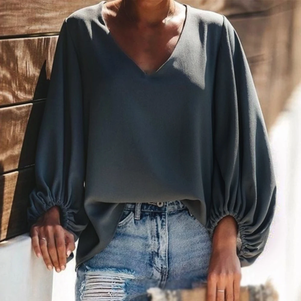 Женская блузка женские топы праздничные летние рубашки с v образным вырезом