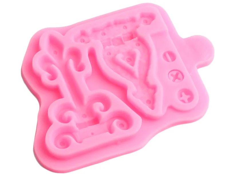 Vintage Hinge Screw Silicone Molds Cupcake Topper Fondant Mold DIY Party Cake Decorating Tools Candy Chocolate Gumpaste Moulds